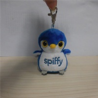 8cm Blue Penguin Toy Plush Keychain