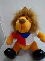 20cm Czech Mascot Lion Crown Brown Stuffed Animal Toys Factory