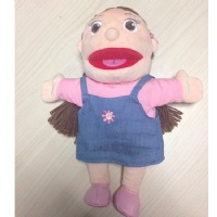 Filandtoys PelucheToy knitting wool 30cm Hand Puppets Girl Doll Puppet Toys for Children