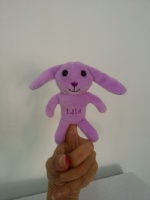 Filandtoys Finger Puppets 8cm Mini Small Cheap Promotional Purple Rabbit Bunny Hand Puppets