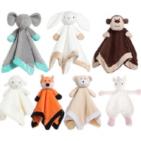 Peluche Comfortable baby security blanket mascot cartoon green cow plush toys