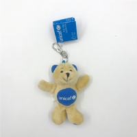 Porte-clés plush bear keychain brown mascot cartoon character soft toys