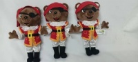 Pirate Ours Peluches Sur Mesure Mascotte Fabricant Personnalisé 20cm Marron Fabrication Animal en peluche