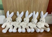 Peluche mascotte toy plush bunny rabbit fur stuffed animal france promos peluches sur mesure fabrication